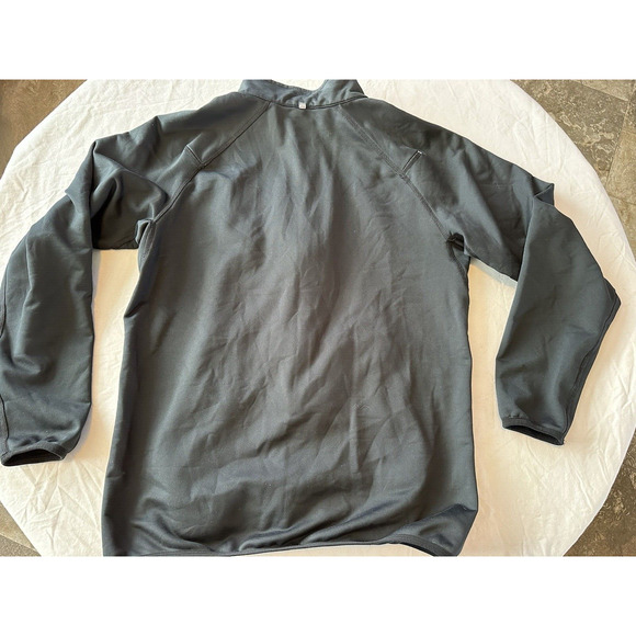 Nike Fit Dry Fleece Lined Full Zip Jacket Black Small Activewear Pockets Clean - Picture 10 of 11